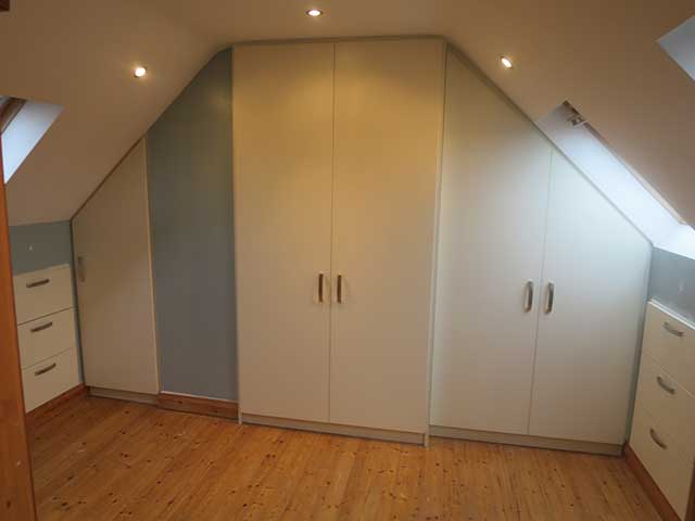 attic room wardrobe