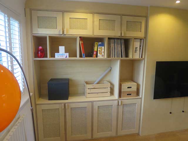 Birch hardwood ply living room unit